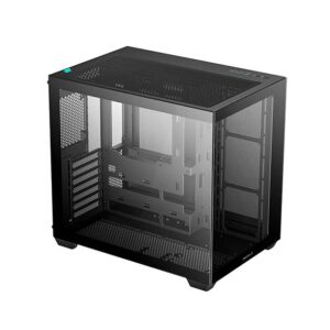 CARCASA DeepCool "CG530", middle tower, gaming, fara sursa, suporta 14xfan, , PSU shroud, USB 2.0 x 1, USB 3.2 gen1 x 2, audio+mic, 7 sloturi expansiune, negru, "R-CG530-BKNDA0-G-1" (timbru verde 0.32lei)