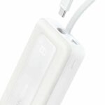 POWER BANK Anker "Zolo" 10.000 mAh, 30W, cablu USB-C incorporat, 2 x USB-C, 1 x USB-A, PD, QC, alb, "A1689H21" (timbru verde 0.98 lei) - 0194644201142