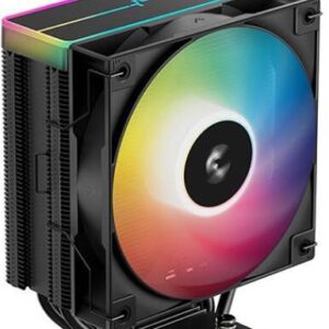 COOLER DeepCool "AG400 BK ARGB V2" skt. Intel si AMD, racire cu aer, vent. 120mm, 500 - 2100 rpm, 4 heatpipes, inaltime 154mm, RGB adresabil,"R-AG400-BKAMMN-GJD"  (timbru verde 0.8 lei)