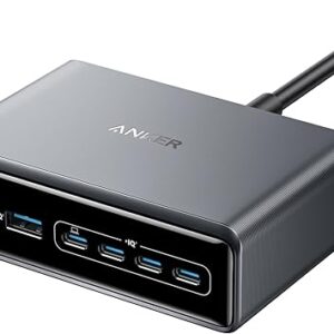 Alimentator retea Anker, 200W, GaN, 4 x USB-C, 2 x USB-A, QC, PD, argintiu, "A2683341" (timbru verde 0.18 lei) - 0194644041007