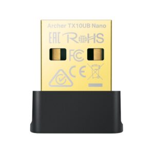 ADAPTOR RETEA TP-LINK AX900, USB extern wireless 2.4 GHz | 5 GHz, 900 Mbps, WI-FI 6 si Bluetooth 5.3  "Archer TX10UB Nano" (timbru verde 0.18 lei)