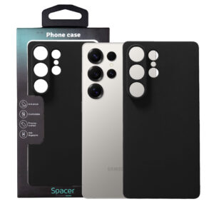 Husa Samsung Galaxy S25 Spacer, negru, grosime 1.5mm, material flexibil TPU "SPPC-SM-GX-S25-TPU"