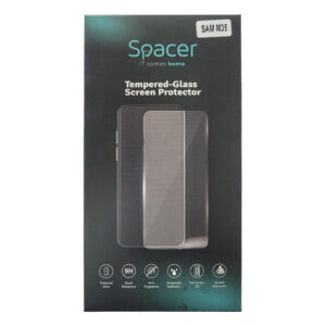 FOLIE STICLA  Spacer pentru Samsung Galaxy M35 grosime 0.3mm, acoperire totala ecran, strat special anti-ulei si anti-amprenta, Tempered Glass, sticla 9D, duritate 9H "SPPG-SM-GX-M35-TPU"