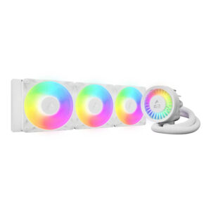 COOLER Arctic "Liquid Freezer III Pro 360 A-RGB W", skt. LGA1851, LGA 1700, AM4, AM5, racire cu lichid, 3 x 120mm, 600 - 3000 RPM, iluminare RGB adresabi, alb "ACFRE00188A" (timbru verde 2.00 lei)