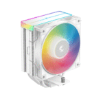 COOLER DeepCool "AG400 Wh ARGB V2" skt. Intel si AMD, racire cu aer, vent. 120mm, 500 - 2100 rpm, 4 heatpipes, inaltime 154mm, RGB adresabil,"R-AG400-WHAMMN-GJD"  (timbru verde 0.8 lei)