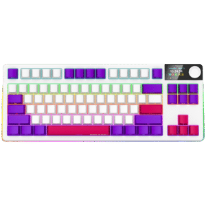 LORGAR KBP70TKLW, Wireless TKL Mechanical Gaming Keyboard Pro, White, EN layout "LRG-KBP70TKLW-WH-US" (timbru verde 0.8 lei)