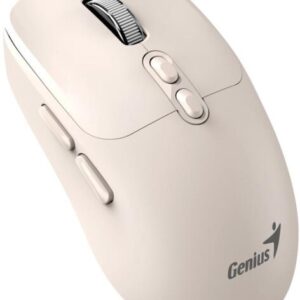MOUSE Genius "NX-8080S", PC sau NB, wireless 2.4GHz, Bluetooth, optic, 1600 dpi, butoane/scroll 6/1, acumulator, buton Copilot, crem, "31030042404" (timbru verde 0.18 lei) 4710268262640