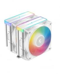 COOLER DeepCool "AG620 WH ARGB V2" skt. Intel si AMD, racire cu aer, vent. 2 x 120mm, 300 - 1950 rpm, 6 heatpipes, inaltime 161mm, RGB adresabil,"R-AG620-WHAMMN-GJD"  (timbru verde 0.8 lei)
