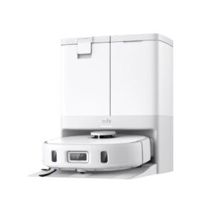 Robot All-in-One Anker "eufy X10 Pro Omni", 8.000 Pa, aspirare uscata si umeda, Wi-Fi, BTH, App, multi-suprafete, volum rezervor 2.5L, alb, "T2351G21" (timbru verde 11 lei) - 194644287153