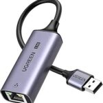 ADAPTOR RETEA Ugreen, "CM648" USB 3.0 to 2.5G RJ-45 LAN Adapter, LED, metalic, gri "25051" (timbru verde 0.18 lei)  - 6941876220519