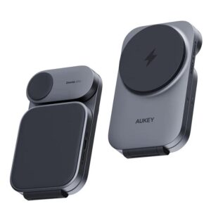 Statie de incarcare wireless Aukey, LC-MC312 (EU), 15W, fast charge, 1 x USB-C, negru, "LLTSEUN1049283" (timbru verde 0.18 lei) - 689323787432