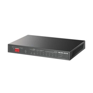 SWITCH PoE MERCUSYS 8× Gigabit PoE+ si 2× Gigabit Uplink, buget PoE maxim 111 W, compatibil cu  IEEE 802.3af/at PoE+, metalic "MS110GMP" (timbru verde 2 lei)