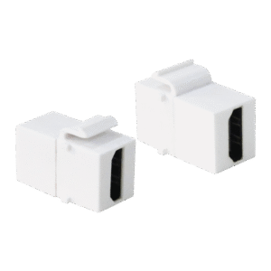 CUPLA HDMI LOGILINK Keystone, 1 x HDMI (T) la 1 x HDMI (M), placat cu aur, termoplastica, alb, "NK0014"