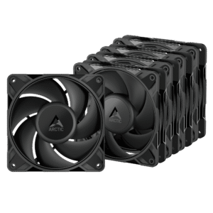 Set 5 ventilatoare Arctic "P12 Pro PST", 120mm, 600 - 3000 RPM, , 77 cfm, 4pin PWM, negru, "ACFAN00307A" (timbru verde 0.9lei) - 4895265000094