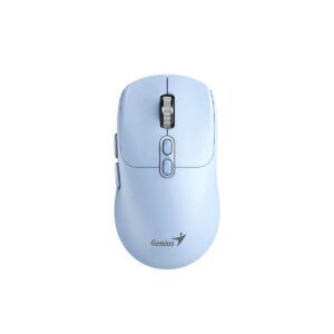 MOUSE Genius "NX-8080S", PC sau NB, wireless 2.4GHz, Bluetooth, optic, 1600 dpi, butoane/scroll 6/1, acumulator, buton Copilot, albastru deschis, "31030042402" (timbru verde 0.18 lei) 4710268262480