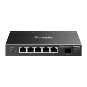 Switch POE TP-Link, 6-Port Gigabit Smart Switch cu 4-Port Gigabit PoE+, 63 W PoE Budget, "SG2206MP" (timbru verde 2 lei)