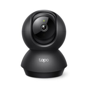 CAMERA IP TP-LINK, wireless, cube, pt. interior, dist. IR 9 m, tip lentila fixa 4 mm, 2 Mpx, microfon, carcasa plastic, slot SD card, negru "Tapo C201" (timbru verde 0.8 lei)