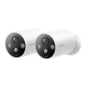 CAMERA IP Exterior cu acumulator TP-LINK,  IP66, dist. IR 15 m, tip lentila fixa 3.15 mm, 3 Mpx rezolutie 2K, wireless, microfon, carcasa plastic, necesita HUB, include 2 bucati, "Tapo C425(4-pack)" (timbru verde 2.0 lei)