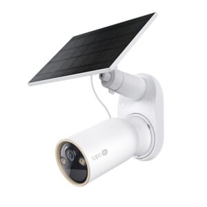 CAMERA IP TP-LINK + PANOU SOLAR, wireless, bullet, pt.exterior, dist. IR 9 m, tip lentila fixa 4 mm, 4K 8MP (3840 × 2160 px), acumulator inclus, microfon, carcasa plastic, slot SD card, "Tapo C460 KIT" (timbru verde 0.8 lei)