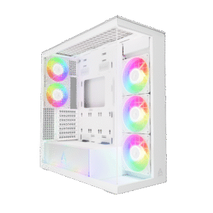 CARCASA Arctic "Xtender Wh", mid tower, max 8xfan, 3xP14 ProR ARGB si 2xP12Pro ARGB instalate, PSU shroud 24 LED ARGB, USB-C x 1, USB 3.2 x 2, audio+mic, 7 sloturi expans, alb, "ACPCC00014A" (timbru verde 0.4lei)
