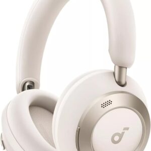 Casti Anker "Soundcore Space One Pro", Over-Ear, utilizare multimedia, Bluetooth 5.3, 4 x mic, durata baterie pana la 60 ore, pliabile, ANC, alb, "A3062G21" (timbru verde 0.18 lei) - 0194644186838
