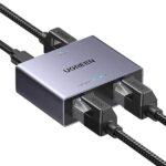 SPLITTER RETEA Ugreen, "NW301" 1 la 2 Gigabit 1000 Mbit/s, USB power, pana la 100m, negru, "45311" (timbru verde 0.18 lei) - 6941876243112