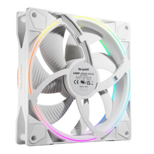 Ventilator be quiet "LIGHT WINGS", 140mm, 1300 rpm, rifle bearing, PWM, reversibil, negru, "BL134" (timbru verde 0.18 lei)