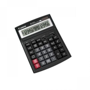 Calculator de birou CANON, WS1610T, ecran 16 digiti, alimentare solara si baterie, negru, "0696B001AA" (timbru verde 0.18 lei)