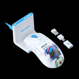 Mouse A4Tech, gaming, Bloody WaveLink Full Speed Dual Mode Wireless  USB Type-C/Charging Dock /Nyx Mirage, "R73UltraDuo Nyx Mirage", (timbru verde 0.18 lei) 4711421 002363