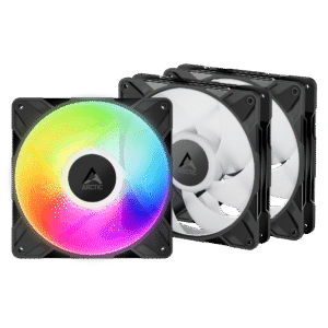 Set 3 ventilatoare Arctic "P14 Pro A-RGB - 3 Pack", 140mm, 600 - 3000 RPM, FDB, 110 cfm, 4-Pin Fan Plug + 4-Pin Socket, lungime cablu 400 mm + 80 mm Daisy-Chain, negru, "ACFAN00320A" (timbru verde 0.54lei) - 4895265000447