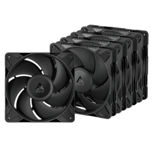 Set 5 ventilatoare Arctic "P14 Pro PST - 5 Pack", 140mm, 600 - 3000 RPM, FDB, 110 cfm, 4-Pin Fan Plug + 4-Pin Socket, lungime cablu 400 mm + 80 mm Daisy-Chain, negru, "ACFAN00319A" (timbru verde 0.9lei) - 4895265000430