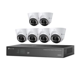 KIT VIGI 4MP Full-Color TP-Link Turret IPC & 4 Channel PoE+ NVR KIT + 2TB HDD "VIGI NK8MP-T6425-2T" (timbru verde 2 lei)
