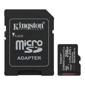 MEMORY MICRO SDXC 256GB UHS-I/W/ADAPTER SDCS3/256GB KINGSTON "SDCS3/256GB" (timbru verde 0.03 lei)