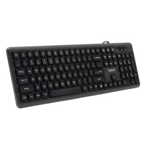 TASTATURA SPACER USB, 104 taste, silentioasa,  low profile fingertip keycap design,  black, "SPKB-LWP-03" (timbru verde 0.8 lei)