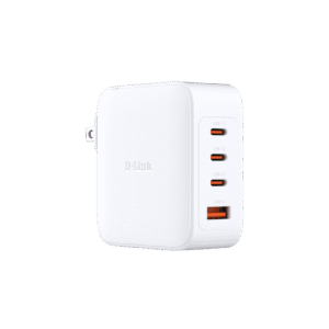 INCARCATOR retea D-Link, Quick Charge GaN PD 3.1 / QC 4.0 140W, 3 x USB Type-C  28.0V@5.0A max, 1 x USB 12.0V@2.5A , alb "DCF-141" (timbru verde 0.18 lei)