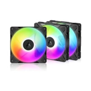 Set 3 ventilatoare Arctic "P14 Pro Reverse A-RGB", 140mm, 400 - 2500 rpm, FDB, , , negru, "ACFAN00327A" (timbru verde 0.54lei)