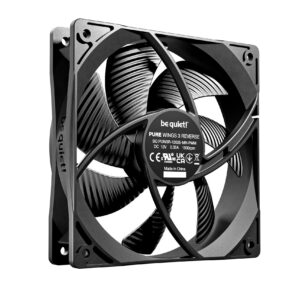 Set 3 ventilatoare be quiet "PURE WINGS 3 reverse", 120mm, 1500 RPM max, Rifle Bearing, 80 cfm, 4pin PWM, negru, "BL137" (timbru verde 0.54lei) -