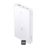 POWER BANK Baseus PicoGo, 10000mAh, 20W, 2 x USB Type-C, 1 x USB, cablu inclus USB Type-C la USB Type-C 30cm, alb, "P10076801213-00" (timbru verde 0.98 lei) - 6932172684488