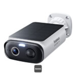 CAMERA IP Exterior Baseus S1 Lite, 2K, 2304 x 1296, panou solar cu acumulator integrat durata viata pana la 210 zile, unghi pana la 145 grade, IP67, dist. IR 30 m, tip lentila fixa 3 mm, 3 Mpx, wireless, slot SD card, "S0003300" (timbru verde 0.8 lei
