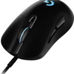 MOUSE LOGITECH, "G403 HERO", gaming, cu fir, USB, optic, 16000 dpi, butoane/scroll 6/1, iluminare, butoane programabile, negru, "910-005632" (timbru verde 0.18 lei)