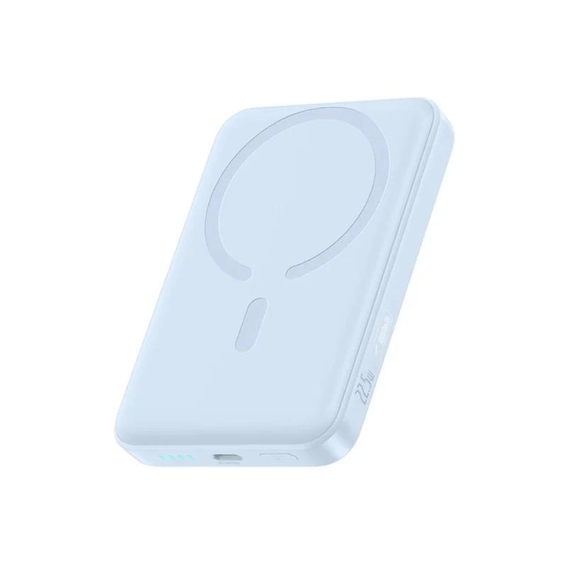 POWER BANK Baseus EnerFill FM11, 10000mAh, 22.5W, prindere magnetica incarcare wireless 15W, 1 x USB Type-C, cablu inclus USB Type-C la USB Type-C 30cm, albastru, "P1008210E313-00" (timbru verde 0.98 lei) - 6932172690441
