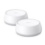 MESH TP-LINK wireless, Wi-Fi 7 BE3600 Tri-Band, pt int, 3600 Mbps, 2×1 Gbps WAN/LAN,2.4 GHz|5 GHz,antena int x 4, standard 802.11be "Deco BE22(2-pack)" (timbru verde 2 lei)