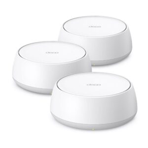 MESH TP-LINK wireless, Wi-Fi 7 BE3600 Tri-Band, pt int, 3600 Mbps, 2×1 Gbps WAN/LAN,2.4 GHz|5 GHz,antena int x 4, standard 802.11be "Deco BE22(3-pack)" (timbru verde 2 lei)