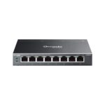 SWITCH TP-Link Easy Managed, Omada 8-Port Gigabit PoE+, metalic "ES208GP" (timbru verde 2 lei)