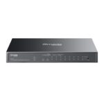 SWITCH TP-LINK Omada, 10-Port Gigabit Easy Managed Switch with 8-Port PoE+, 1× Gigabit SFP/RJ45 port, 63W buget POE, carcasa metalica "ES210GP" (timbru verde 2 lei)
