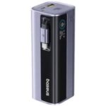 POWER BANK Baseus EnerGeek GR11, 10000mAh, 100W, 2 x USB Type-C, 1 x USB, cablu integrat USB Type-C, display, gri, "E0027A01" (timbru verde 0.98 lei) - 6932172691752