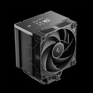 COOLER DeepCool "AK700 G2 DIGITAL NYX" skt. Intel si AMD, racire cu aer, vent. 120mm, 2700 rpm, 7 heatpipes, inaltime 157mm, top cover digital, negru,"R-AK700-BKNNMN-GJD-1"  (timbru verde 2 lei)