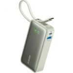POWER BANK Anker "Nano" 10.000 mAh, 30W PD si Power IQ 3.0, 1 x USB, 1 x USB-C, cablu USB-C, incarcare bidirectionala, 213 g, verde, "A1259G61" (timbru verde 0.98 lei) - 0194644179373