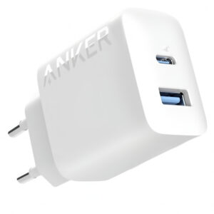 INCARCATOR retea Anker "312" 20W, PowerIQ, 1 x USB Type-C, 1 x USB, alb, "A2348G21" (timbru verde 0.18 lei) - 0194644139735