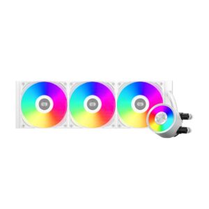 COOLER PCCooler "DA360 Pro ARGB", skt. Intel si AMD, racire cu lichid, 3 x 120mm, 500 - 2200 RPM, iluminare RGB adresabil, afisaj digital, alb "DA360 Pro ARGB WH" (timbru verde 2.00 lei)